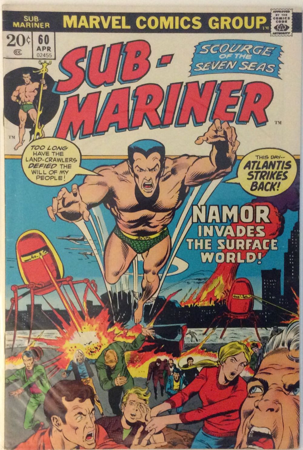 Sub-mariner - Marvel Comics Group (60 - Apr 1972) comic book collectible - Main Image 2