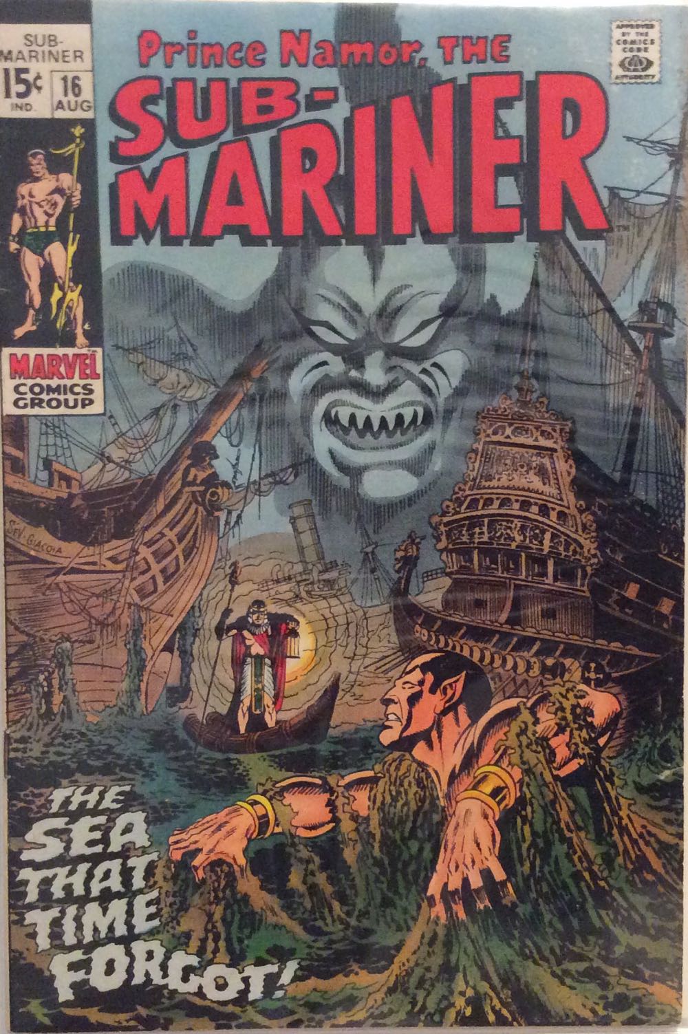 Sub-mariner - Marvel Comics Group (16 - Aug 1969) comic book collectible [Barcode 75960606022100111] - Main Image 2