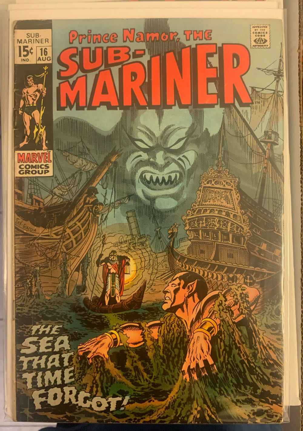 Sub-mariner - Marvel Comics Group (16 - Aug 1969) comic book collectible [Barcode 75960606022100111] - Main Image 3