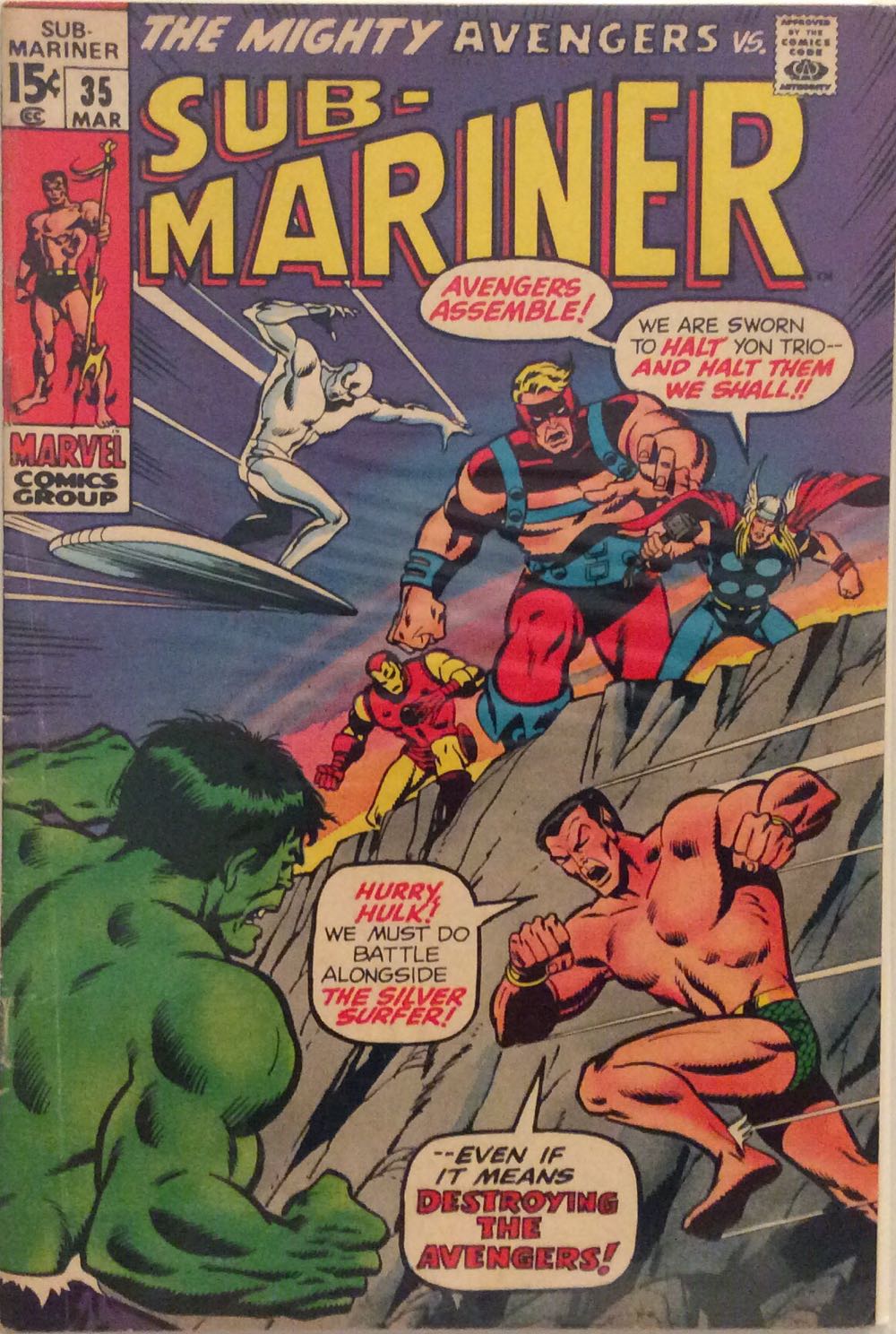 Sub-mariner - Marvel Comics Group (35 - Mar 1971) comic book collectible - Main Image 2