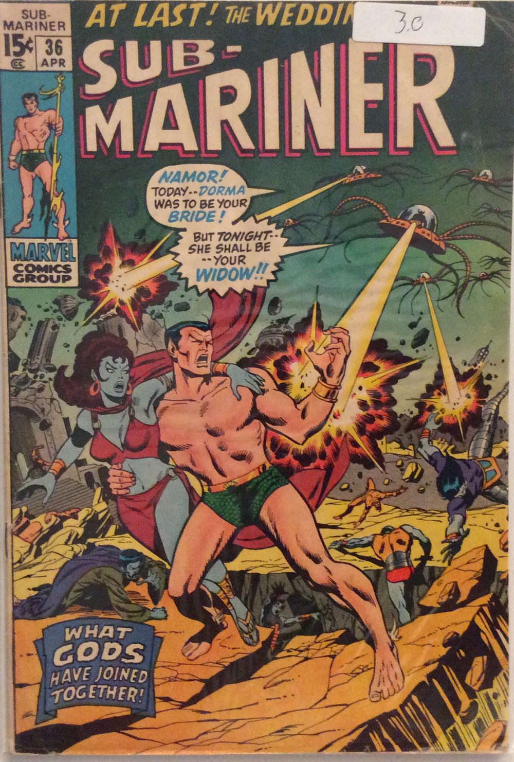 Sub-mariner, The Prince Namor - Marvel Comics Group (36 - Apr 1971) comic book collectible - Main Image 2
