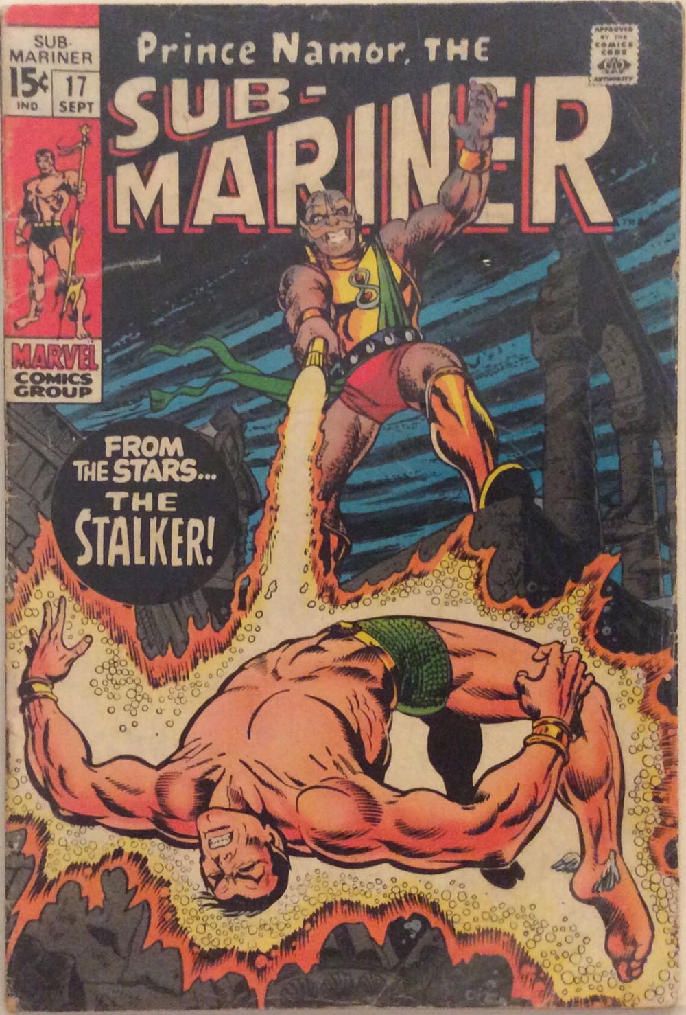 Sub-Mariner 17 - Marvel Comics (17 - Sep 1969) comic book collectible [Barcode 75960606022100111] - Main Image 2