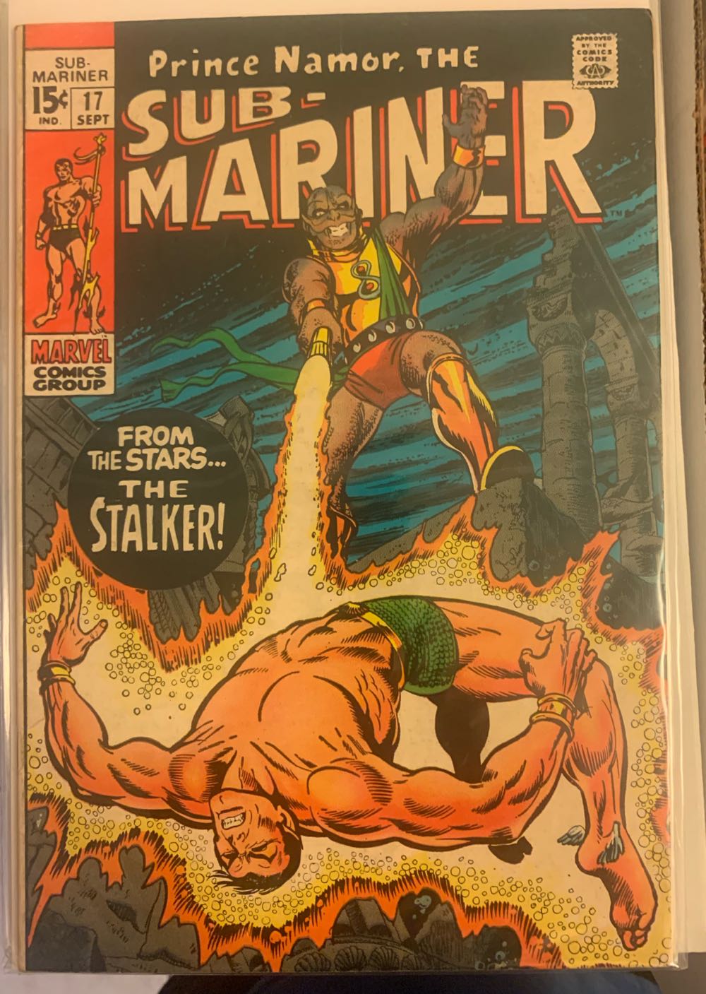 Sub-Mariner 17 - Marvel Comics (17 - Sep 1969) comic book collectible [Barcode 75960606022100111] - Main Image 3