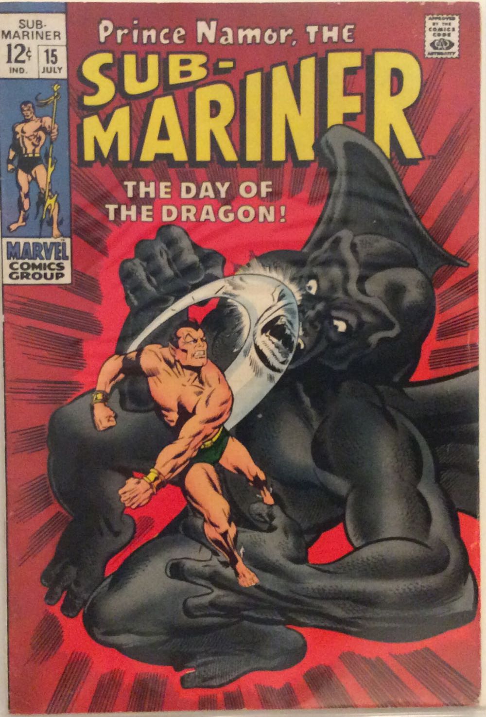 Sub-mariner 15 - Marvel Comics (15 - Jul 1969) comic book collectible [Barcode 75960606022100111] - Main Image 2