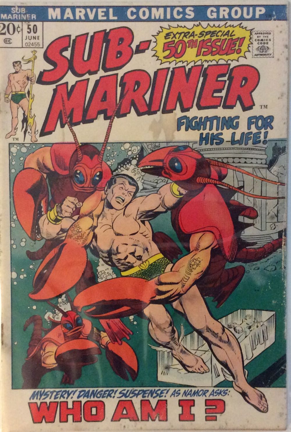Sub-mariner #50 - Marvel Comics Group (50 - Jun 1972) comic book collectible - Main Image 3