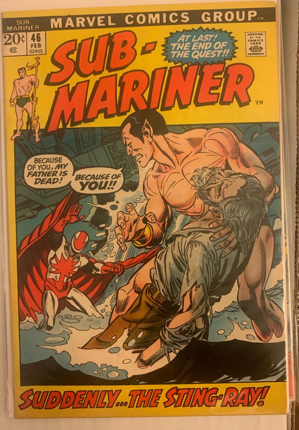 Sub-mariner - Marvel Comics (46 - Feb 1972) comic book collectible - Main Image 3