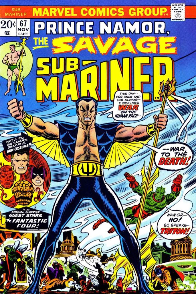 Sub-mariner - Marvel Comics Group (67 - Nov 1973) comic book collectible [Barcode 75960606022100111] - Main Image 2