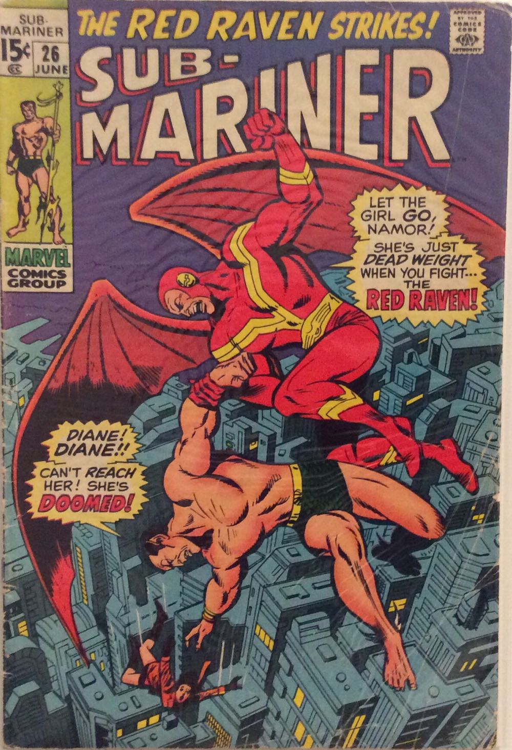 Sub-Mariner - Marvel Comics Group (26 - Jun 1970) comic book collectible - Main Image 2
