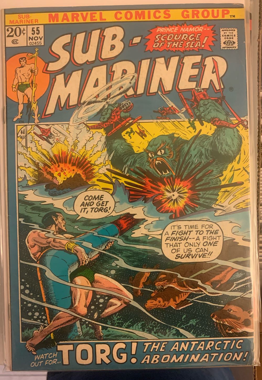 Sub-mariner, The Prince Namor - Marvel Comics Group (55 - Nov 1972) comic book collectible - Main Image 3