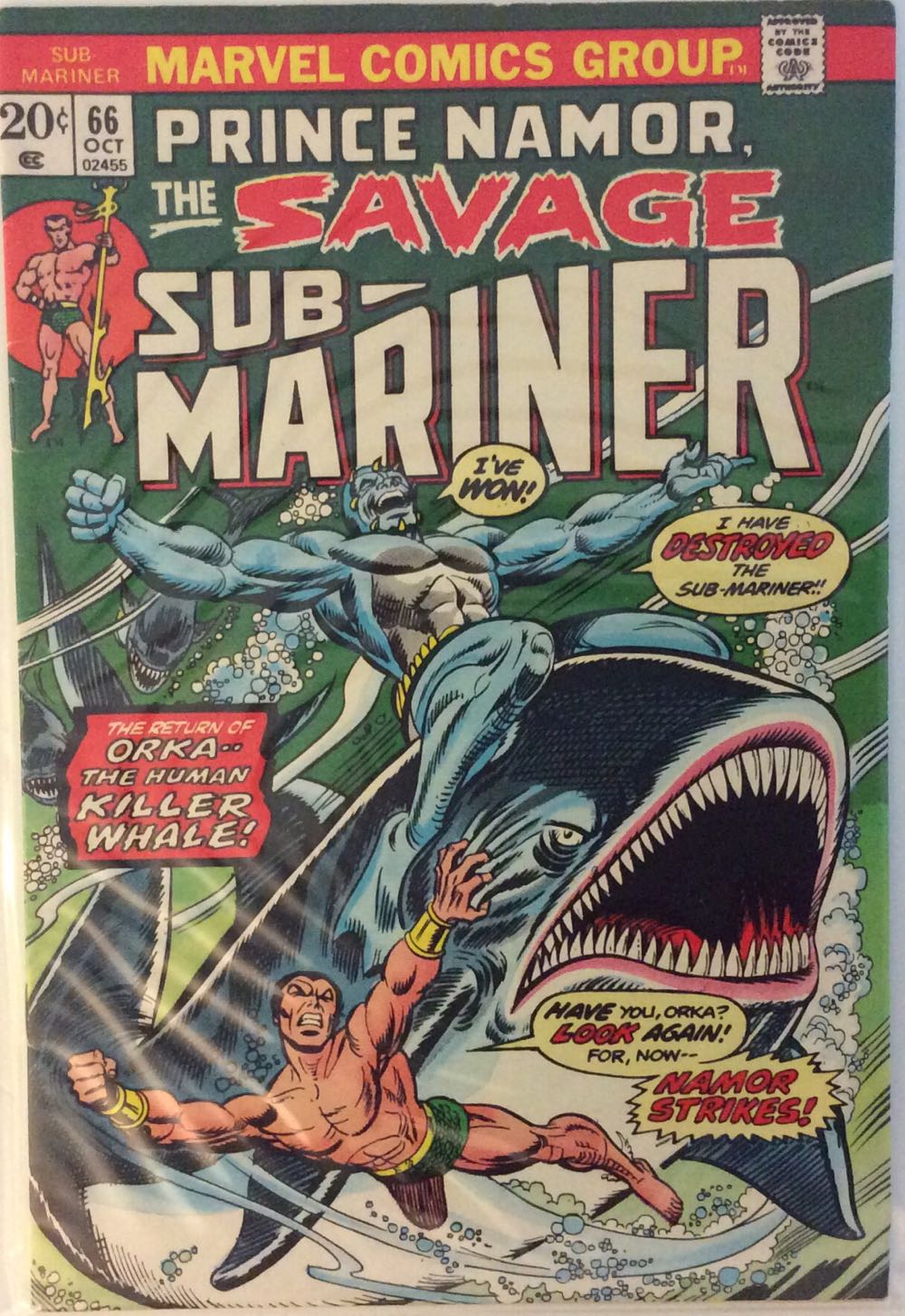Sub-mariner - Marvel Comics Group (66 - Oct 1973) comic book collectible - Main Image 3