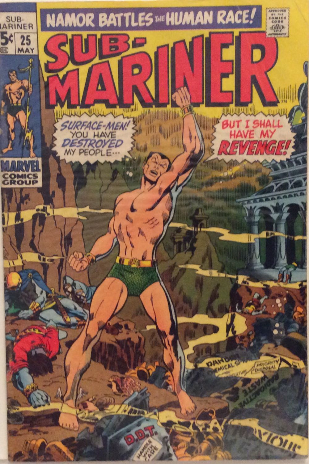 Sub-Mariner (Vol. 1) - Marvel Comics Group (25 - May 1970) comic book collectible [Barcode 75960606022100111] - Main Image 2