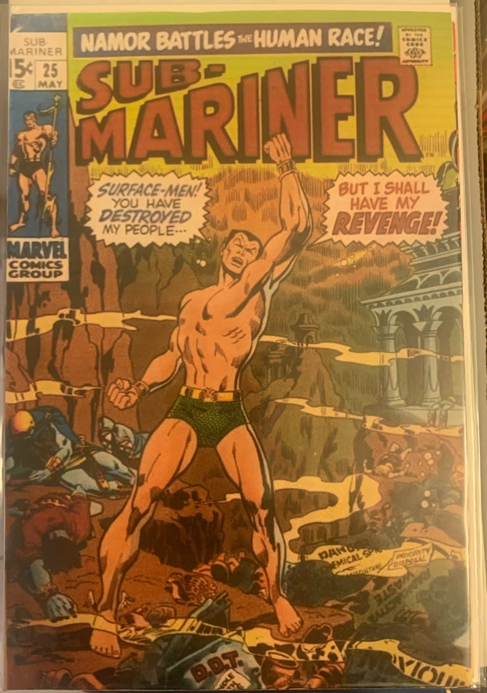 Sub-Mariner (Vol. 1) - Marvel Comics Group (25 - May 1970) comic book collectible [Barcode 75960606022100111] - Main Image 3