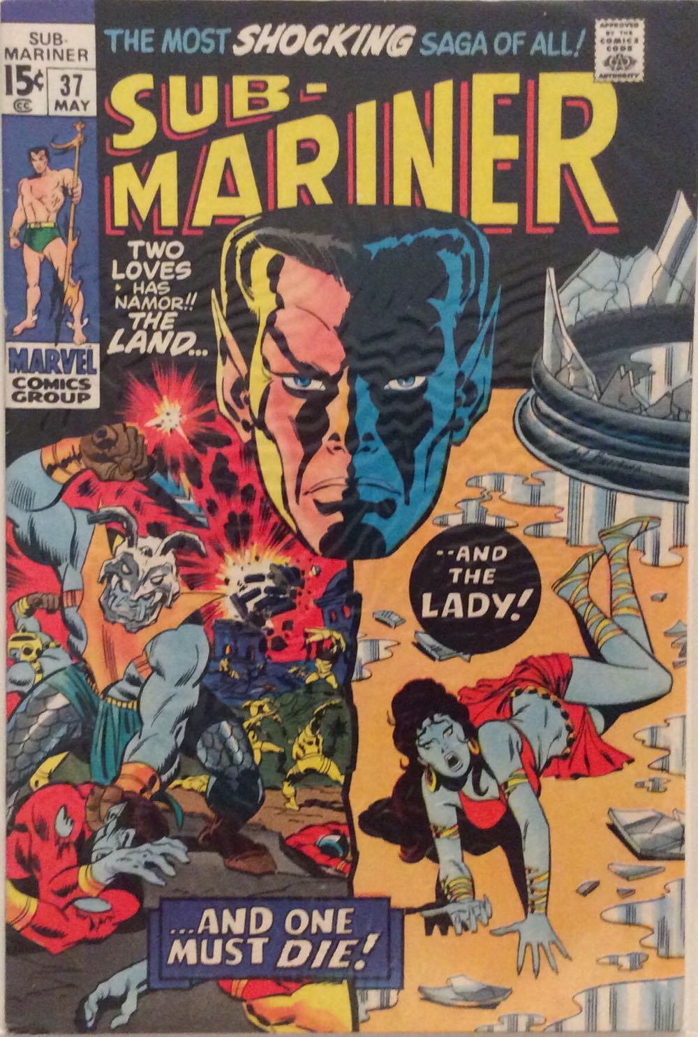 Sub-Mariner - Marvel (37 - May 1971) comic book collectible [Barcode 75960606022100111] - Main Image 2
