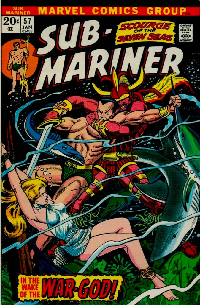 Sub-mariner, The Prince Namor - Marvel Comics Group (57 - Jan 1973) comic book collectible - Main Image 1