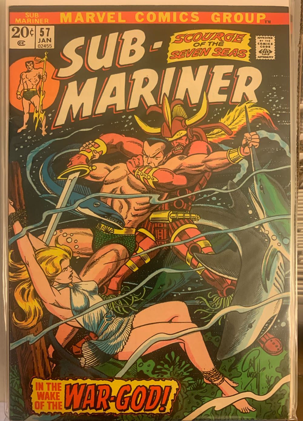 Sub-mariner, The Prince Namor - Marvel Comics Group (57 - Jan 1973) comic book collectible - Main Image 3