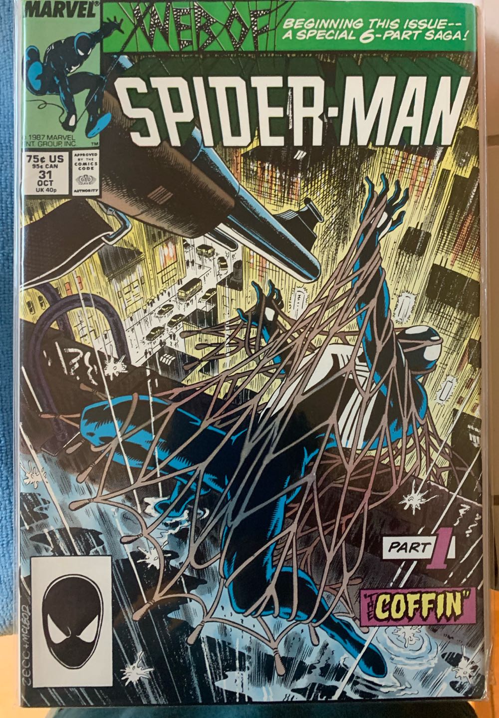 Web Of Spider-Man - Marvel Comics (31 - Oct 1987) comic book collectible [Barcode 071486025270] - Main Image 2