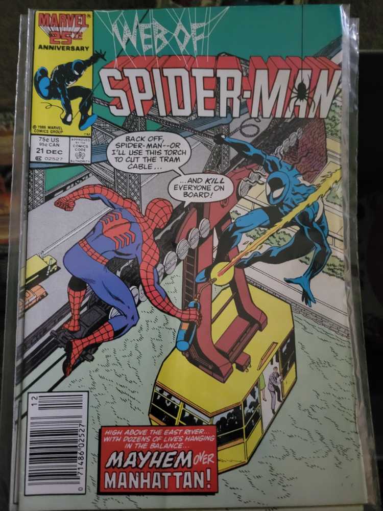 Web Of Spider-Man  #21 - Marvel (21 - Dec 1986) comic book collectible [Barcode 321654987] - Main Image 2
