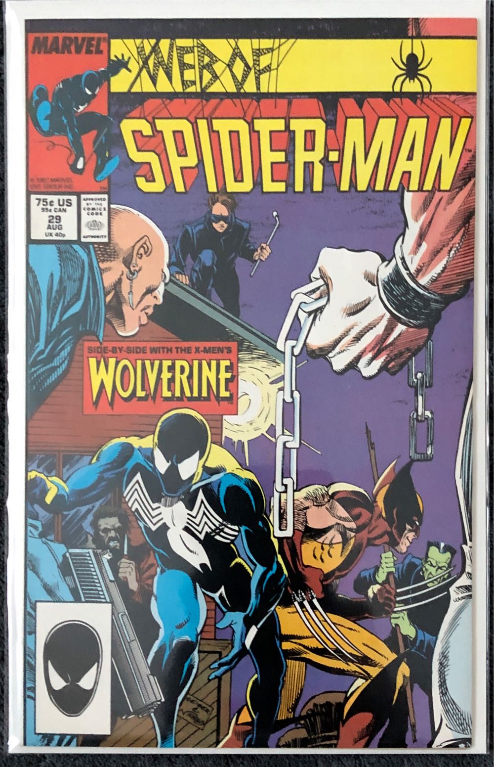 Web Of Spider-Man (Vol. 1) - Marvel Comics (29 - Aug 1987) comic book collectible [Barcode 321654987] - Main Image 2