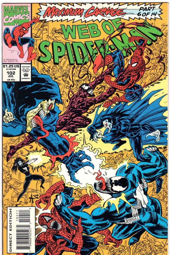 Web Of Spider-Man - Marvel (102 - Jul 1993) comic book collectible [Barcode 009281025276] - Main Image 3