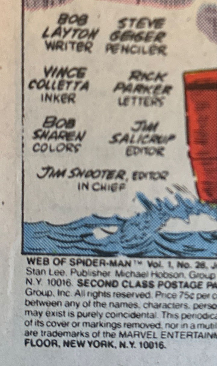 Web Of Spider-man - Marvel Comics (28 - Jul 1987) comic book collectible [Barcode 07148602527601] - Main Image 3