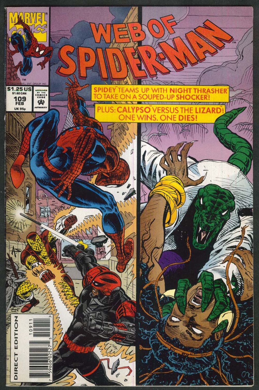 Web Of Spider-man - Marvel Comics (109 - Feb 1994) comic book collectible - Main Image 3