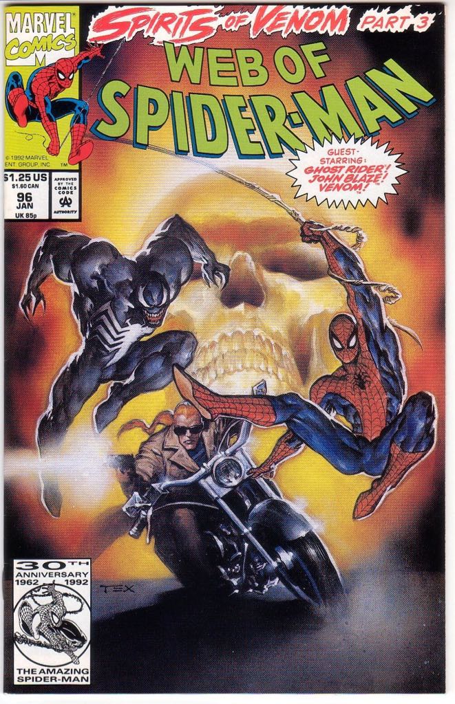 Web Of Spider-Man - Marvel Comics (96 - Jan 1993) comic book collectible [Barcode 00928102527601] - Main Image 1