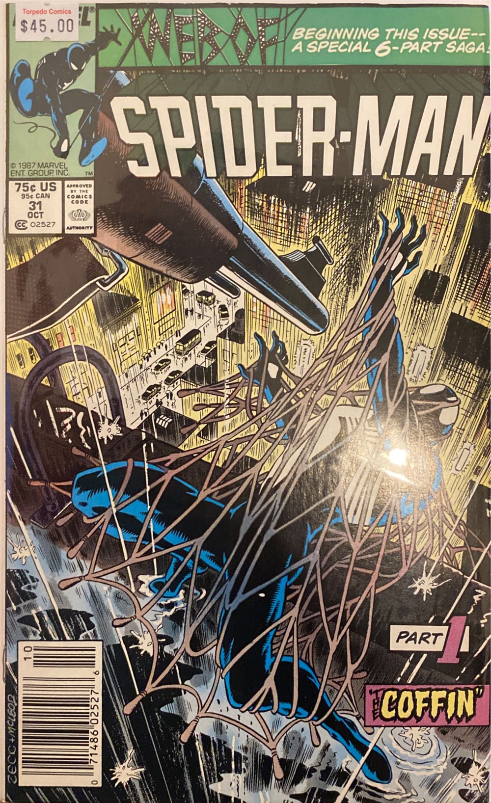 Web Of Spider-man - Marvel Comics (31 - Oct 1987) comic book collectible [Barcode 07148602527610] - Main Image 2