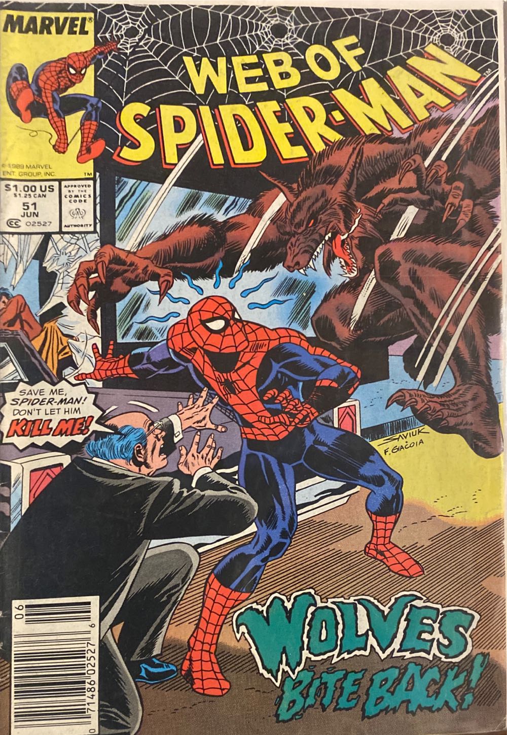 Web Of Spider-Man  #51 - Marvel (51 - Jun 1989) comic book collectible [Barcode 07148602527606] - Main Image 4