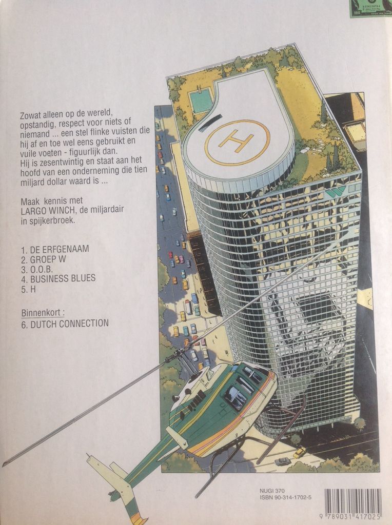 Largo Winch - 05 - H - Spotlight Dupuis (5) comic book collectible [Barcode 9789031417025] - Main Image 2