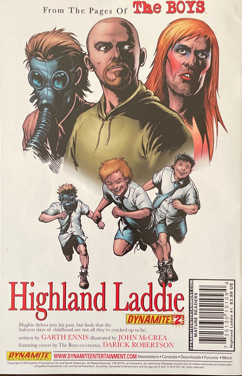 The Boys: Highland Laddie - Dynamite Entertainment (1 - Aug 2010) comic book collectible [Barcode 725130151094] - Main Image 2
