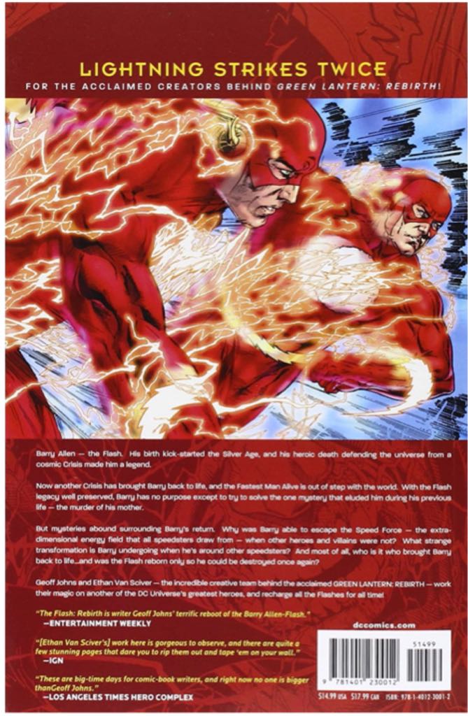 Flash: Rebirth, The - DC Comics (1 - Nov 2011) comic book collectible [Barcode 9781401230012] - Main Image 2