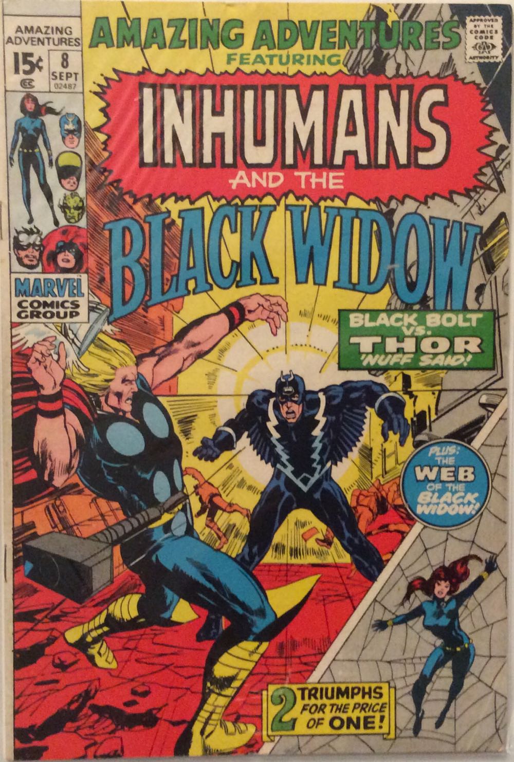 Amazing Adventures - Marvel (8 - Sep 1971) comic book collectible - Main Image 2