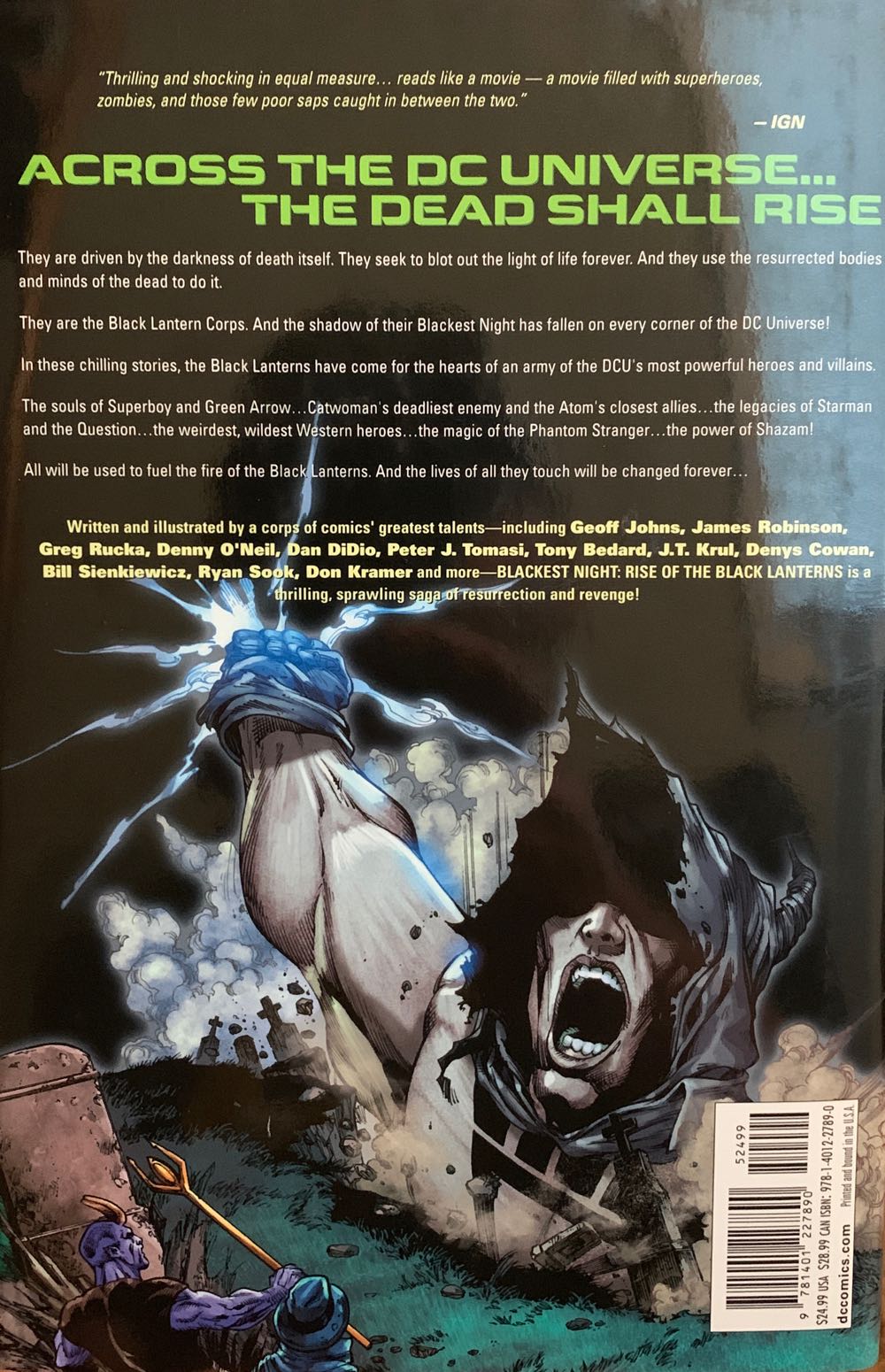 Blackest Night Rise Of The Black Lantern - DC Comics (0) comic book collectible [Barcode 9781401227890] - Main Image 2