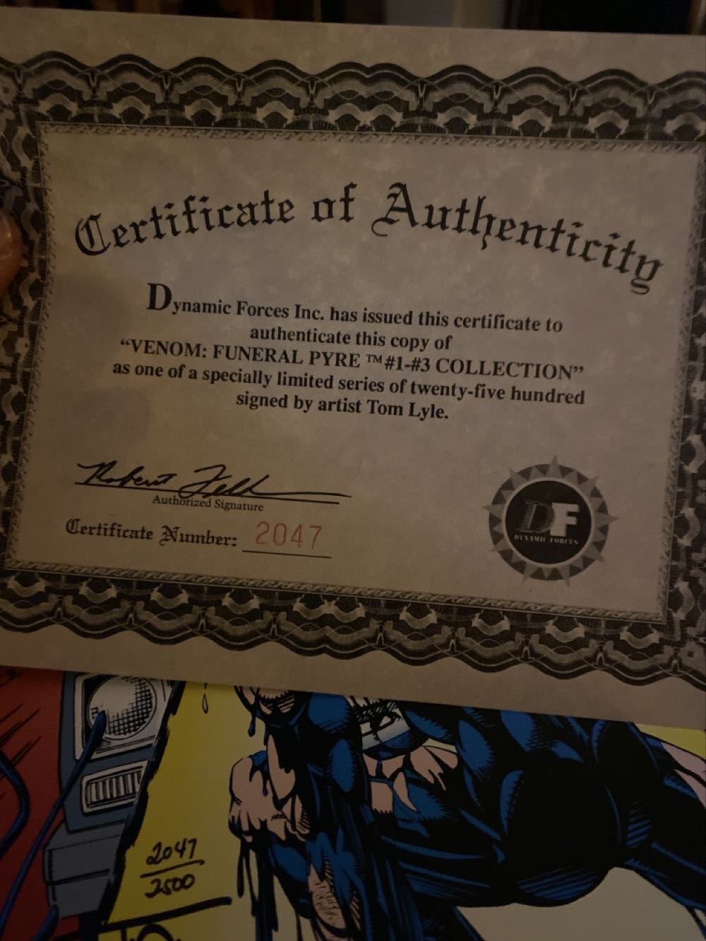 Venom: Funeral Pyre - Marvel (2 - Sep 1993) comic book collectible [Barcode 759606015467] - Main Image 3