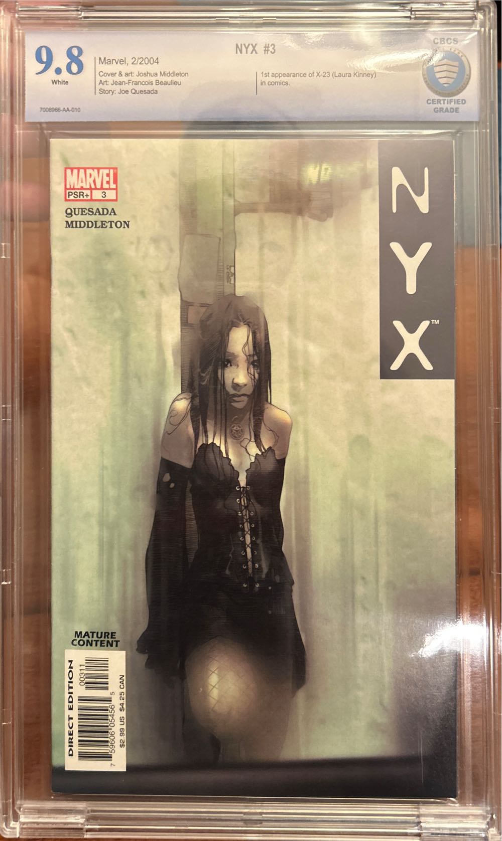 NYX Vol. 1 1st Appearance X-23 - DC  Comics (3 - Feb 2004) comic book collectible [Barcode 75960605456500311] - Main Image 3