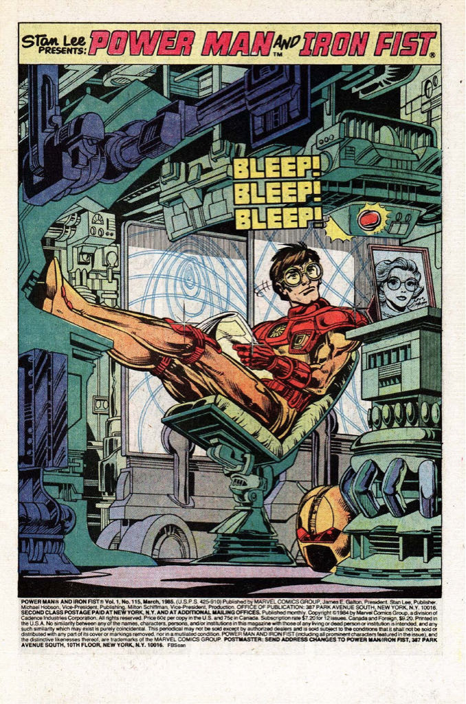 Power Man and Iron Fist - Marvel (115 - Mar 1985) comic book collectible [Barcode 759606074198] - Main Image 2