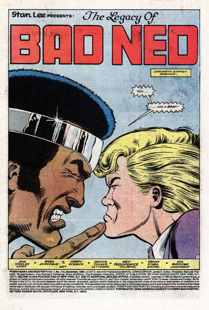 Power Man And Iron Fist - Marvel Comics (112 - Dec 1984) comic book collectible [Barcode 000000000] - Main Image 2