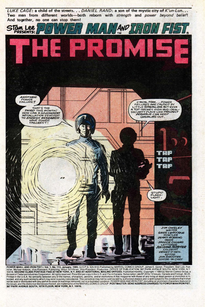 Power Man and Iron Fist (Vol. 1) - Marvel Comics Group (113 - Jan 1985) comic book collectible [Barcode 000000000] - Main Image 2