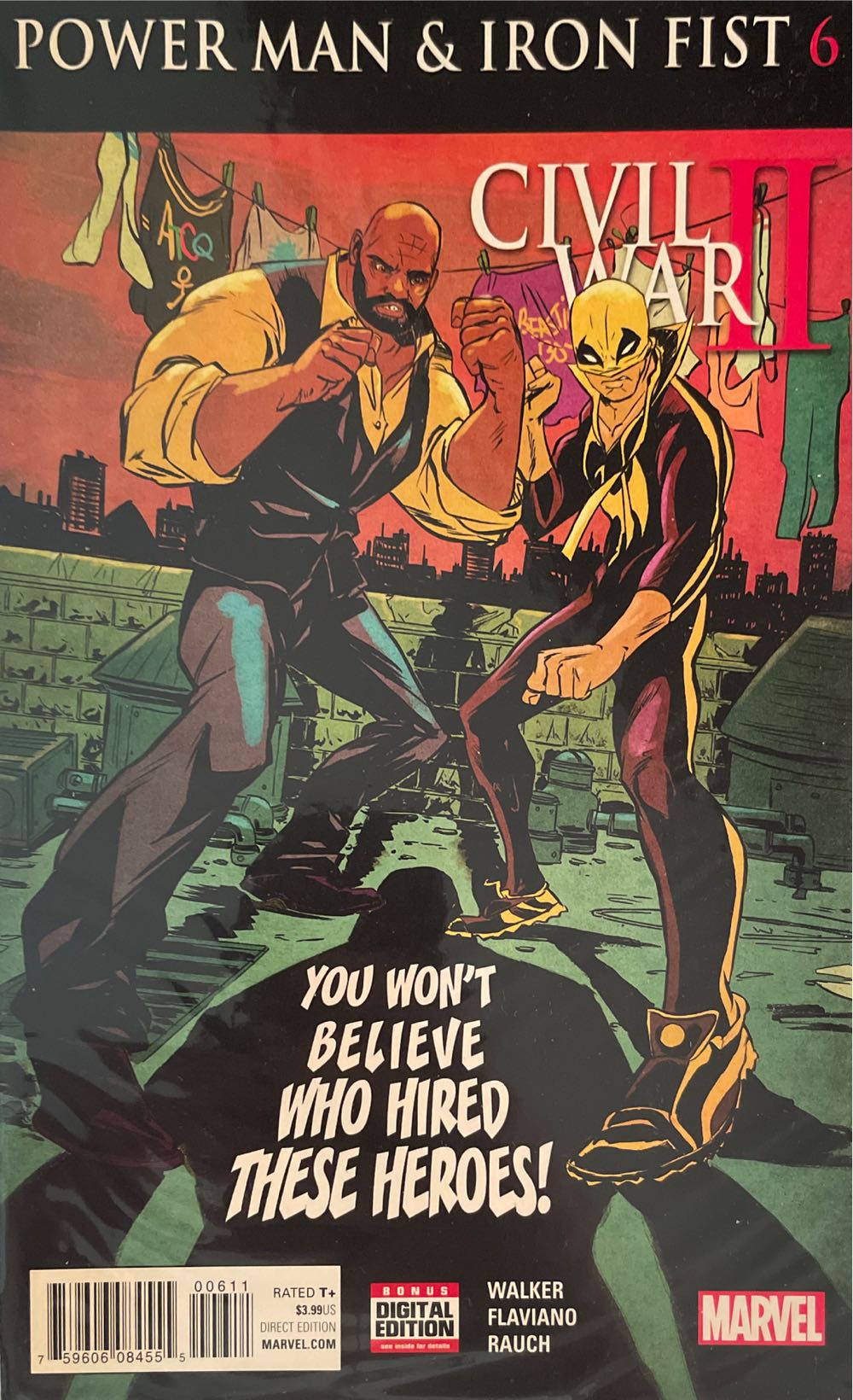 Power Man And Iron Fist - Marvel (6 - Sep 2016) comic book collectible [Barcode 75960608455500611] - Main Image 2
