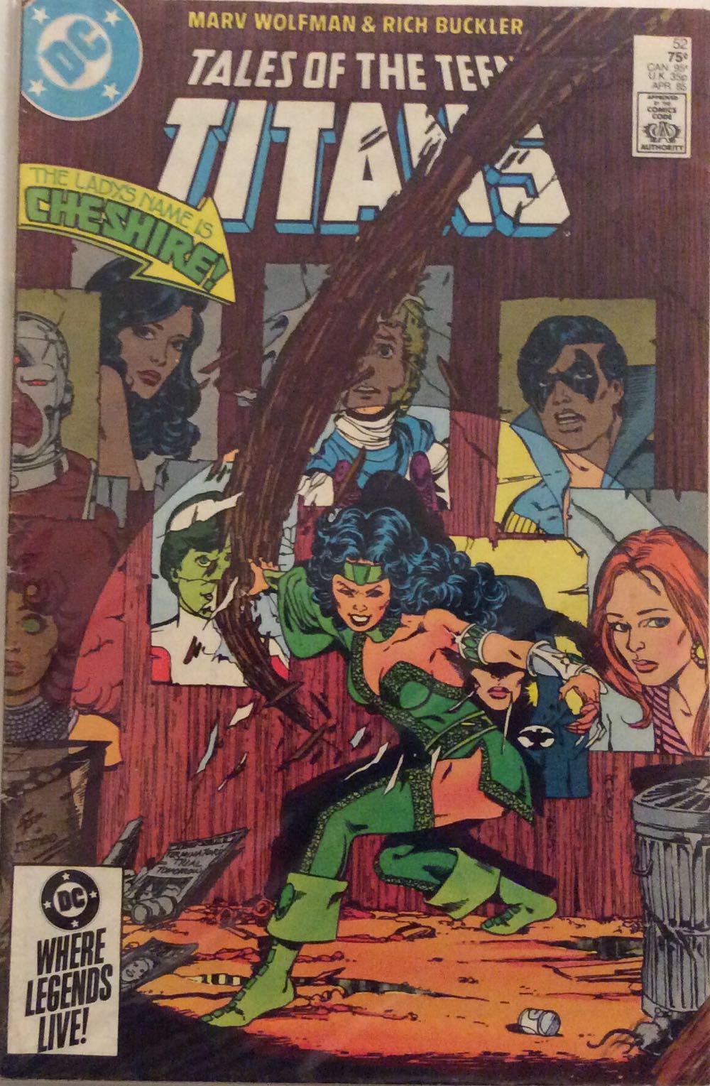 Tales Of The Teen Titans - DC Comics (52 - Apr 1985) comic book collectible [Barcode 070989312210] - Main Image 2