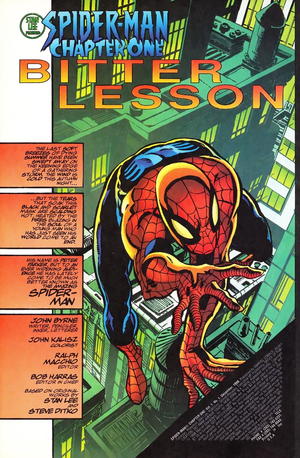 Spider-Man Chapter One - Marvel Comics (11 - Sep 1999) comic book collectible [Barcode 759606047116] - Main Image 3