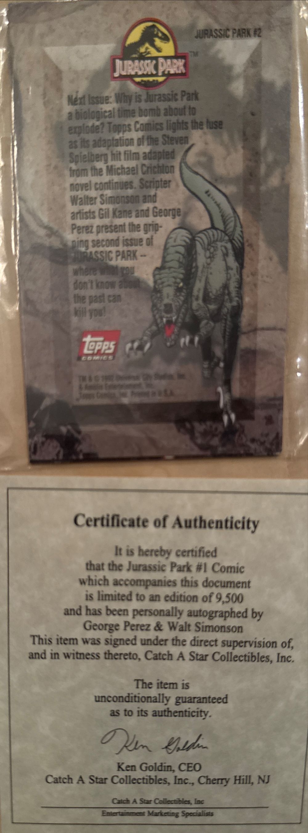 Jurassic Park - Topps Comics (1 - Jun 1993) comic book collectible - Main Image 4