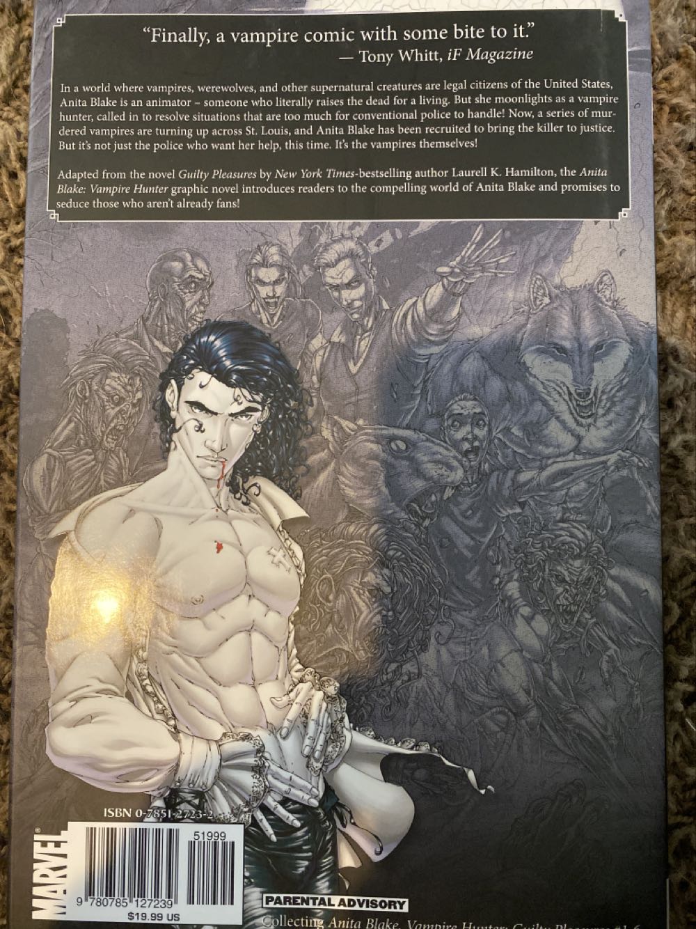 Anita Blake Vampire Hunter: Guilty Pleasures - Marvel (HC) comic book collectible [Barcode 978078512723951999] - Main Image 2