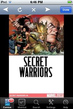 Dark Reign Secret Warriors  (6) comic book collectible [Barcode 5960606602] - Main Image 1