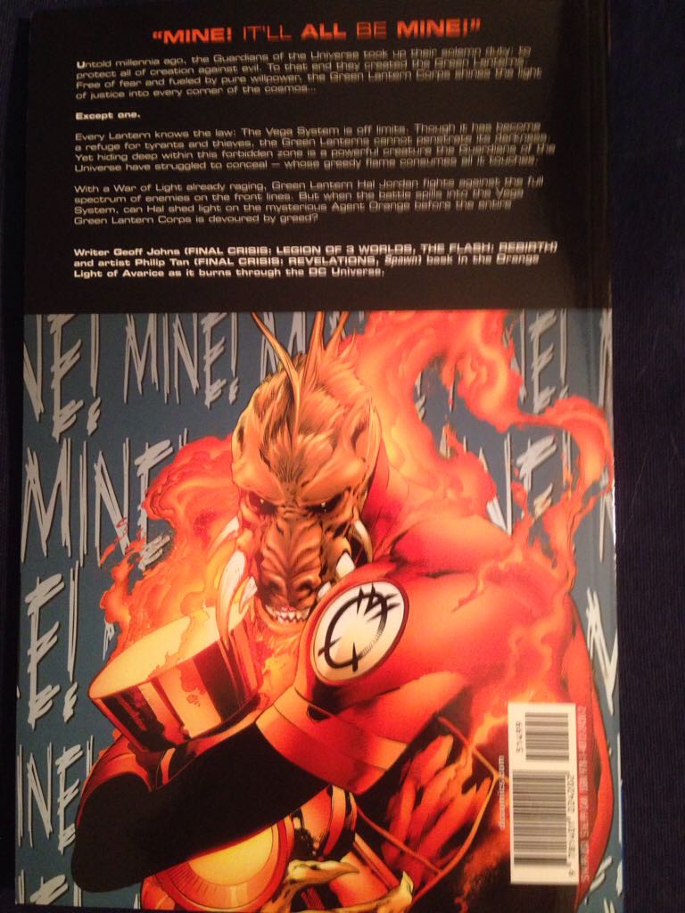 Green Lantern (Vol. 4): Agent Orange - DC (27) comic book collectible [Barcode 9781401224202] - Main Image 2