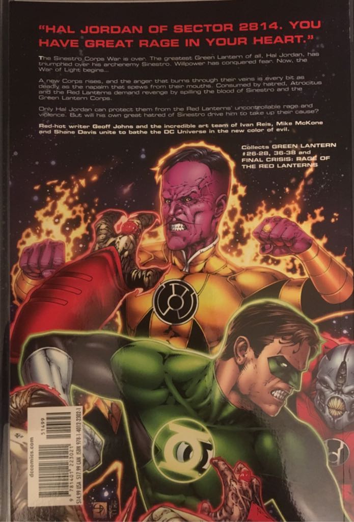 Green Lantern: Rage Of The Red Lanterns - DC Comics comic book collectible - Main Image 2