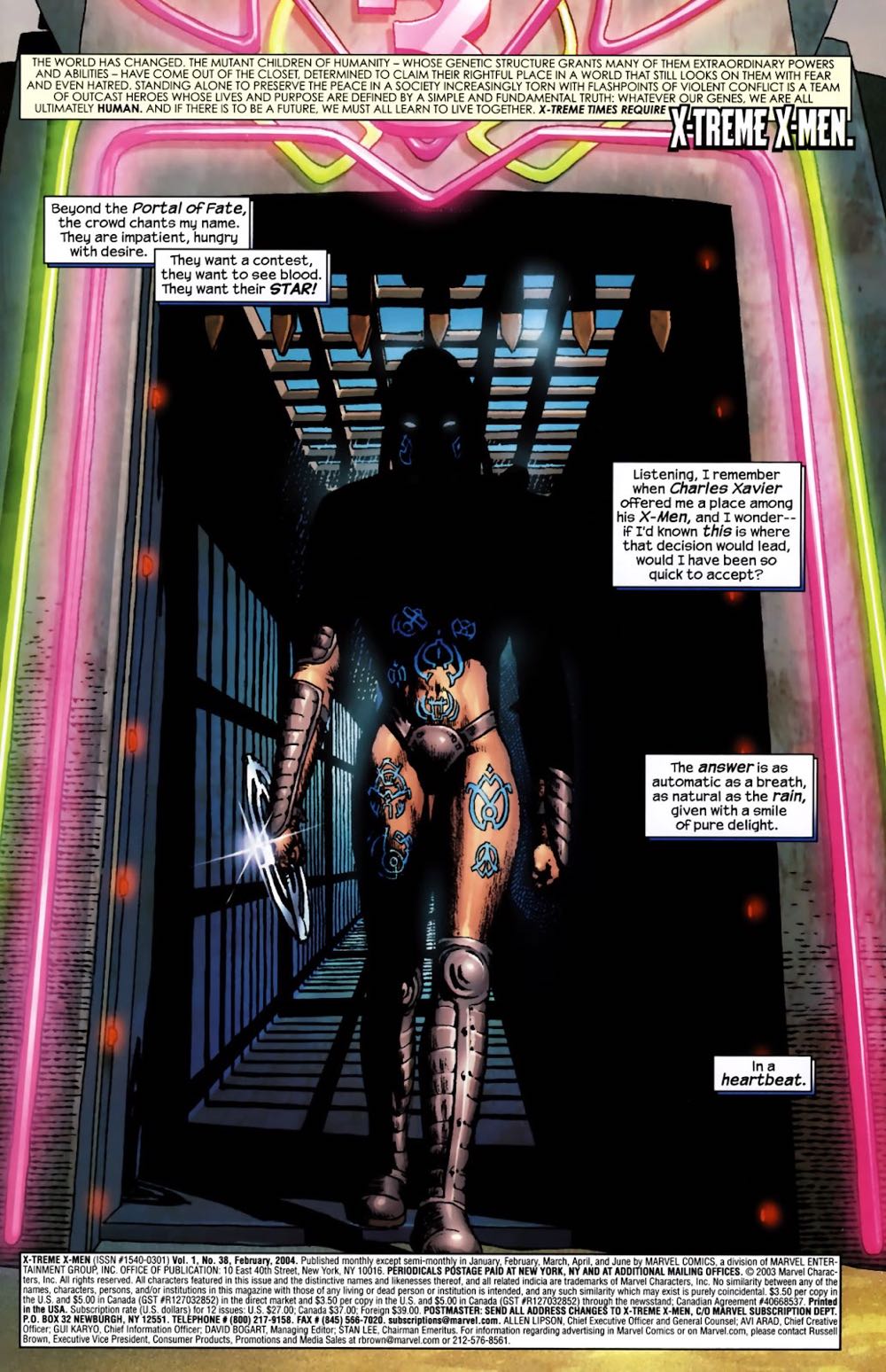 X-Treme X-MEN - Marvel Comics (38 - Feb 2004) comic book collectible [Barcode 75960605109003811] - Main Image 3