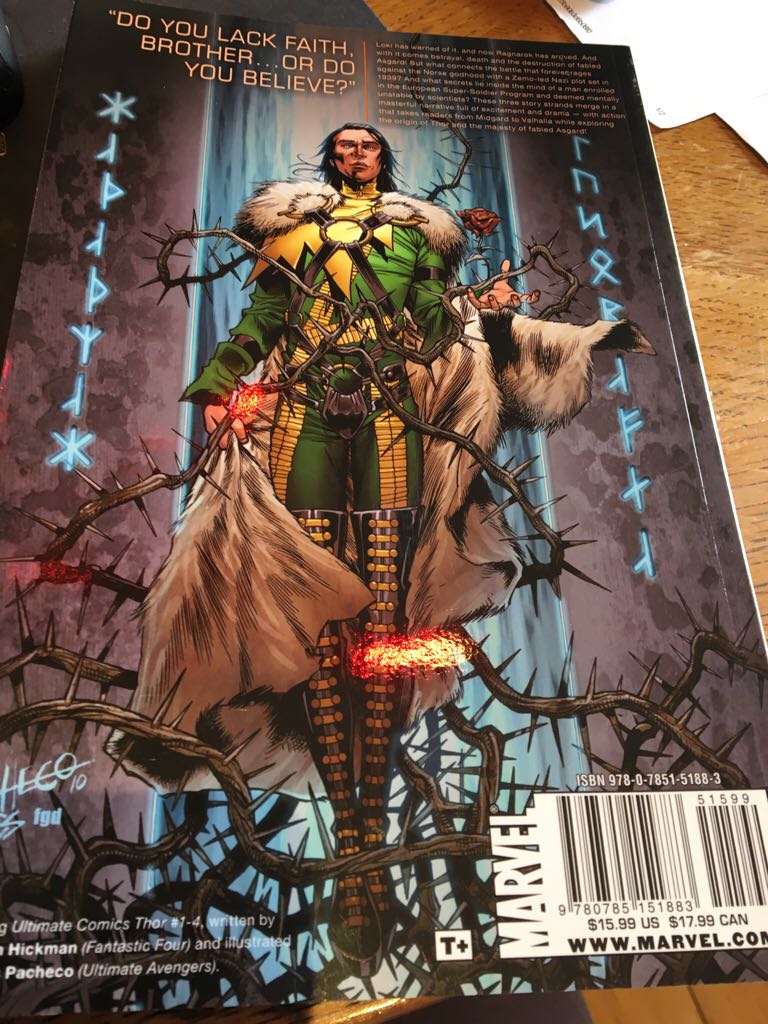 Ultimate Thor  comic book collectible [Barcode 978078515188351599] - Main Image 2