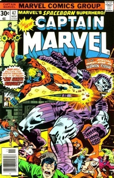 Captain Marvel - Marvel Comics (47 - Nov 1976) comic book collectible [Barcode 071486024606] - Main Image 1
