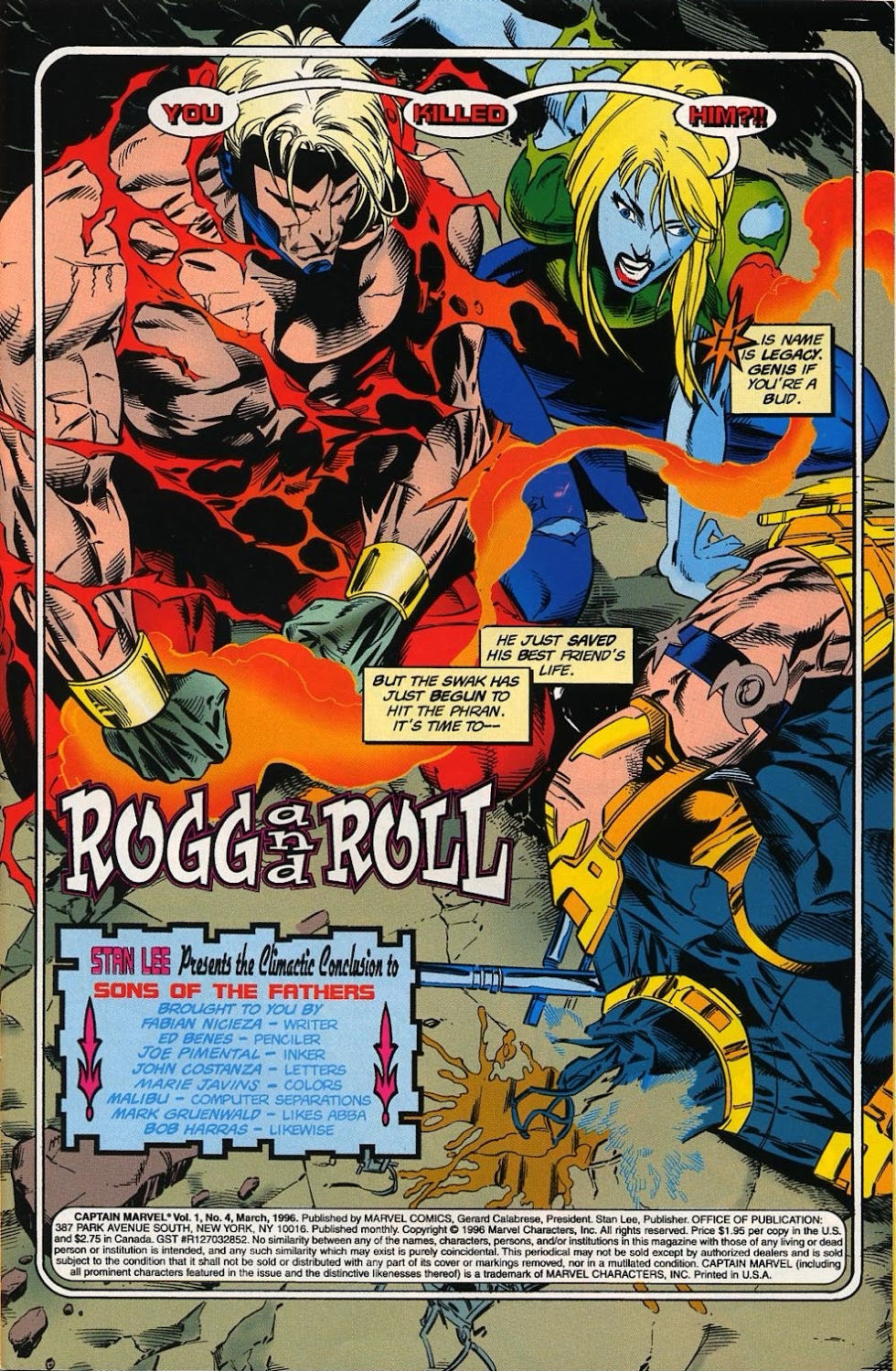 Captain Marvel Vol. 4 - Marvel Comics (4 - Mar 1996) comic book collectible [Barcode 759606042845] - Main Image 2